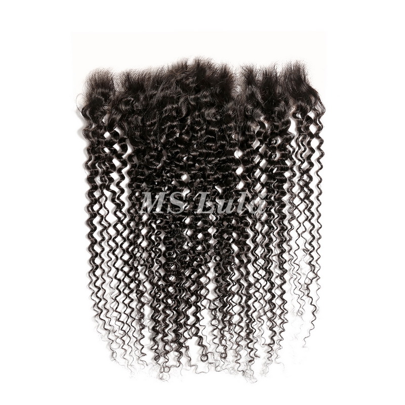 Virgin Human Hair Kinky Curly 13x4 13x6 HD Lace Frontal - 图片 2